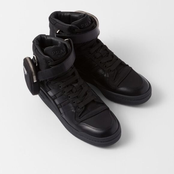 Adidas for PRADA Re-nylon Forum High top Black Sneakers UNISEX NWT Limit… - Picture 6 of 16
